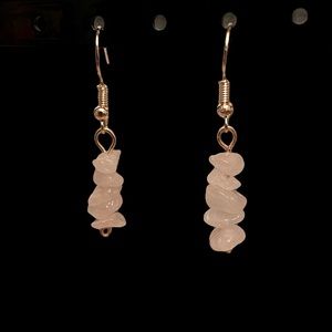 3 for $15 rose quartz chip earrings